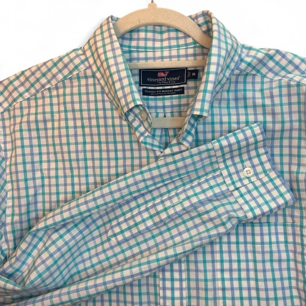 🐳 Vineyard Vines Men’s Murray Classic Fit Plaid Button-Down Shirt Medium